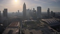 Archiv Foto Webcam Blick von Frankfurter Messe auf die Skyline 06:00