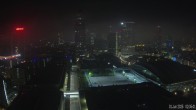 Archiv Foto Webcam Blick von Frankfurter Messe auf die Skyline 01:00