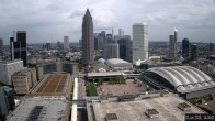 Archiv Foto Webcam Blick von Frankfurter Messe auf die Skyline 13:00