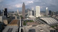 Archiv Foto Webcam Blick von Frankfurter Messe auf die Skyline 17:00