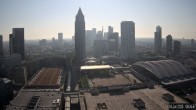 Archiv Foto Webcam Blick von Frankfurter Messe auf die Skyline 07:00