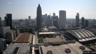 Archiv Foto Webcam Blick von Frankfurter Messe auf die Skyline 09:00