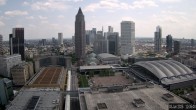 Archiv Foto Webcam Blick von Frankfurter Messe auf die Skyline 11:00