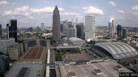 Archiv Foto Webcam Blick von Frankfurter Messe auf die Skyline 15:00