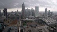 Archiv Foto Webcam Blick von Frankfurter Messe auf die Skyline 06:00