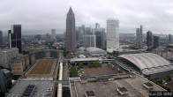 Archiv Foto Webcam Blick von Frankfurter Messe auf die Skyline 07:00