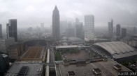 Archiv Foto Webcam Blick von Frankfurter Messe auf die Skyline 09:00