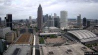 Archiv Foto Webcam Blick von Frankfurter Messe auf die Skyline 13:00