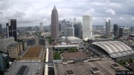 Archiv Foto Webcam Blick von Frankfurter Messe auf die Skyline 15:00