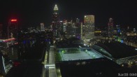 Archiv Foto Webcam Blick von Frankfurter Messe auf die Skyline 23:00