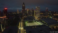 Archiv Foto Webcam Blick von Frankfurter Messe auf die Skyline 03:00