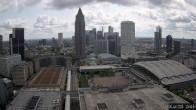 Archiv Foto Webcam Blick von Frankfurter Messe auf die Skyline 09:00