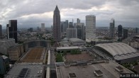 Archiv Foto Webcam Blick von Frankfurter Messe auf die Skyline 06:00