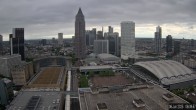 Archiv Foto Webcam Blick von Frankfurter Messe auf die Skyline 07:00
