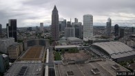 Archiv Foto Webcam Blick von Frankfurter Messe auf die Skyline 09:00