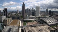Archiv Foto Webcam Blick von Frankfurter Messe auf die Skyline 11:00