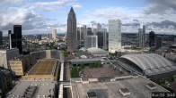 Archiv Foto Webcam Blick von Frankfurter Messe auf die Skyline 17:00