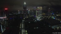 Archiv Foto Webcam Blick von Frankfurter Messe auf die Skyline 23:00