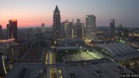 Archiv Foto Webcam Blick von Frankfurter Messe auf die Skyline 03:00