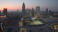 Archiv Foto Webcam Blick von Frankfurter Messe auf die Skyline 03:00