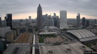 Archiv Foto Webcam Blick von Frankfurter Messe auf die Skyline 05:00