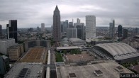 Archiv Foto Webcam Blick von Frankfurter Messe auf die Skyline 13:00