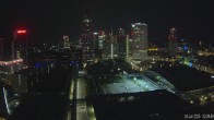 Archiv Foto Webcam Blick von Frankfurter Messe auf die Skyline 01:00