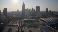 Archiv Foto Webcam Blick von Frankfurter Messe auf die Skyline 06:00