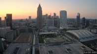 Archiv Foto Webcam Blick von Frankfurter Messe auf die Skyline 04:00