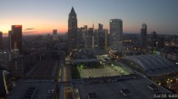 Archiv Foto Webcam Blick von Frankfurter Messe auf die Skyline 03:00