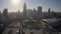Archiv Foto Webcam Blick von Frankfurter Messe auf die Skyline 06:00