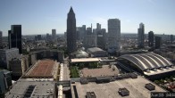 Archiv Foto Webcam Blick von Frankfurter Messe auf die Skyline 09:00