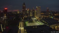 Archiv Foto Webcam Blick von Frankfurter Messe auf die Skyline 03:00