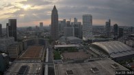 Archiv Foto Webcam Blick von Frankfurter Messe auf die Skyline 05:00