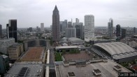 Archiv Foto Webcam Blick von Frankfurter Messe auf die Skyline 09:00