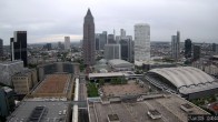 Archiv Foto Webcam Blick von Frankfurter Messe auf die Skyline 11:00