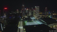 Archiv Foto Webcam Blick von Frankfurter Messe auf die Skyline 01:00