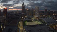 Archiv Foto Webcam Blick von Frankfurter Messe auf die Skyline 03:00