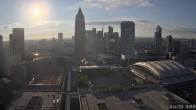 Archiv Foto Webcam Blick von Frankfurter Messe auf die Skyline 05:00