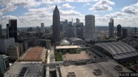 Archiv Foto Webcam Blick von Frankfurter Messe auf die Skyline 09:00