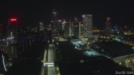 Archiv Foto Webcam Blick von Frankfurter Messe auf die Skyline 01:00