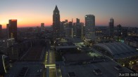 Archiv Foto Webcam Blick von Frankfurter Messe auf die Skyline 03:00