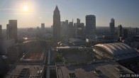 Archiv Foto Webcam Blick von Frankfurter Messe auf die Skyline 05:00