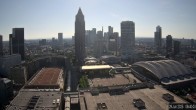 Archiv Foto Webcam Blick von Frankfurter Messe auf die Skyline 07:00
