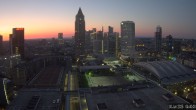 Archiv Foto Webcam Blick von Frankfurter Messe auf die Skyline 03:00