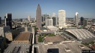 Archiv Foto Webcam Blick von Frankfurter Messe auf die Skyline 17:00