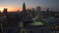 Archiv Foto Webcam Blick von Frankfurter Messe auf die Skyline 03:00