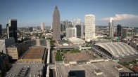 Archiv Foto Webcam Blick von Frankfurter Messe auf die Skyline 17:00
