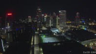 Archiv Foto Webcam Blick von Frankfurter Messe auf die Skyline 01:00