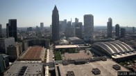 Archiv Foto Webcam Blick von Frankfurter Messe auf die Skyline 09:00